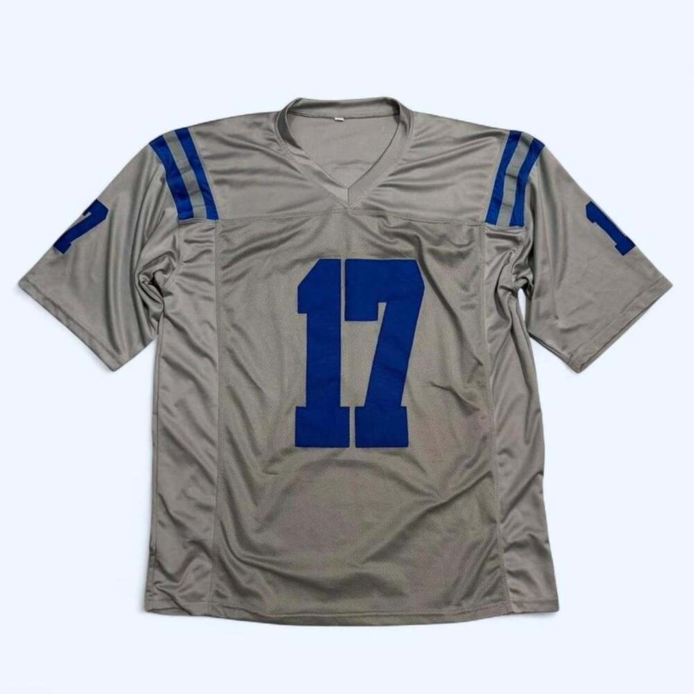 Strachan 17 gray football jersey y2k sportswear oversized streetwear XL